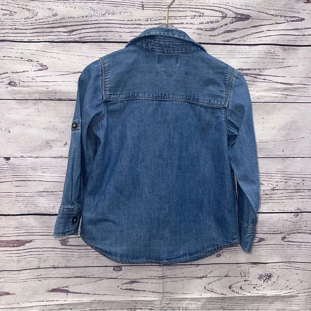 Denim Button-Up Shirt
